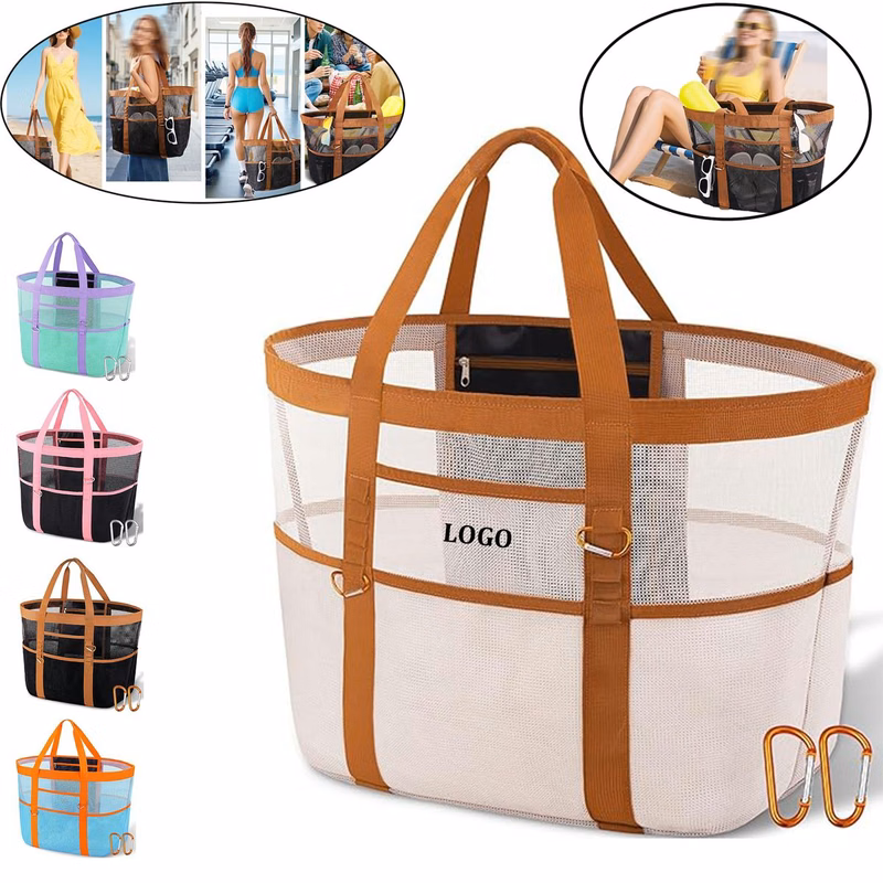 Mesh Large Beach Tote Bag