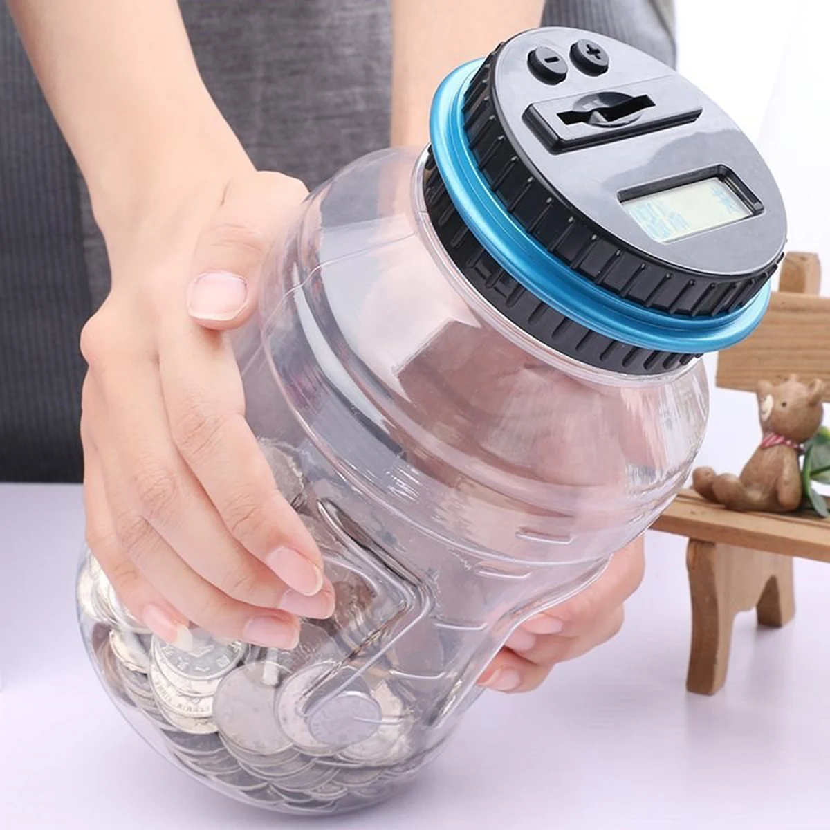 Money Jar Piggy Bank With Lock 1