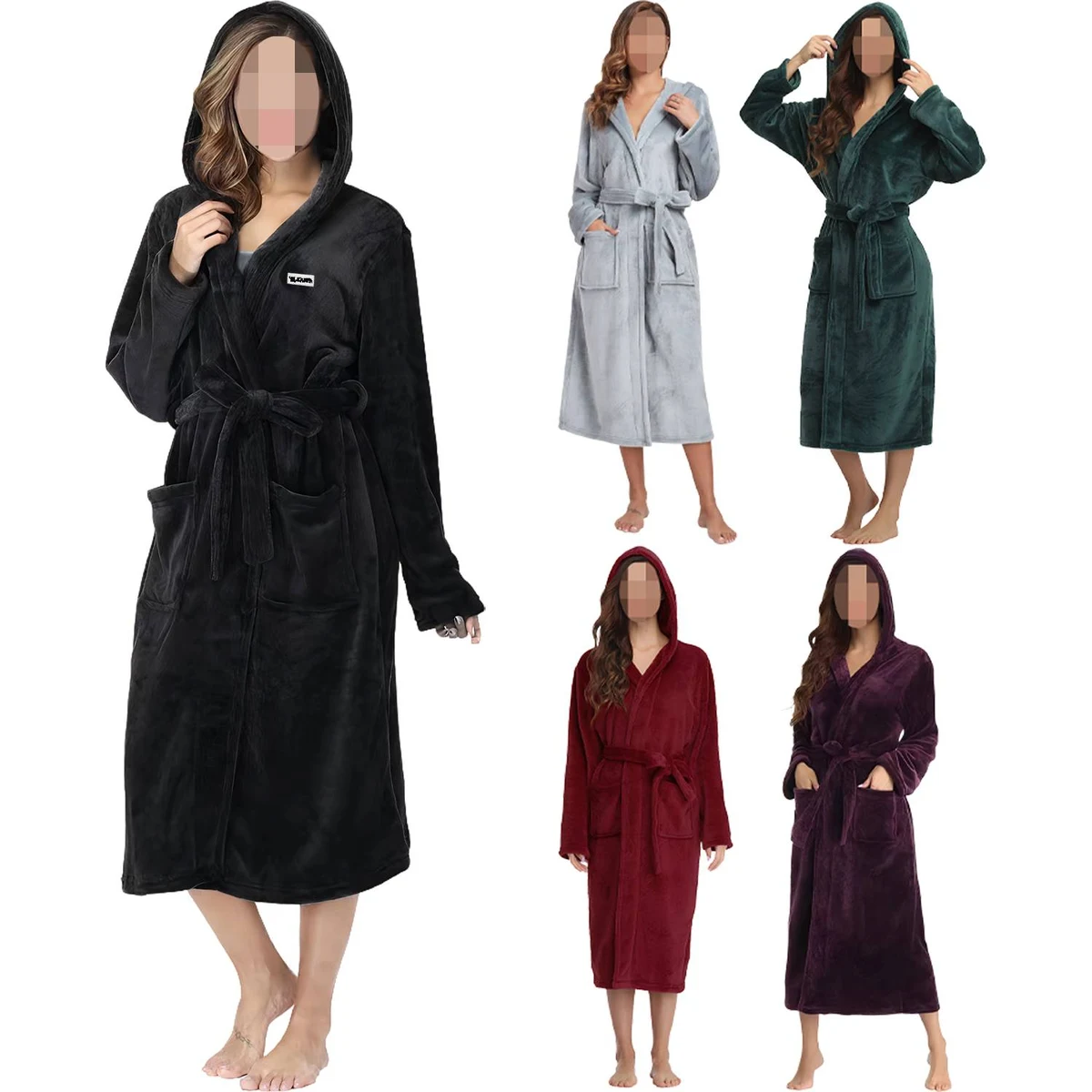 Winter Flannel Thick Bathrobe 1