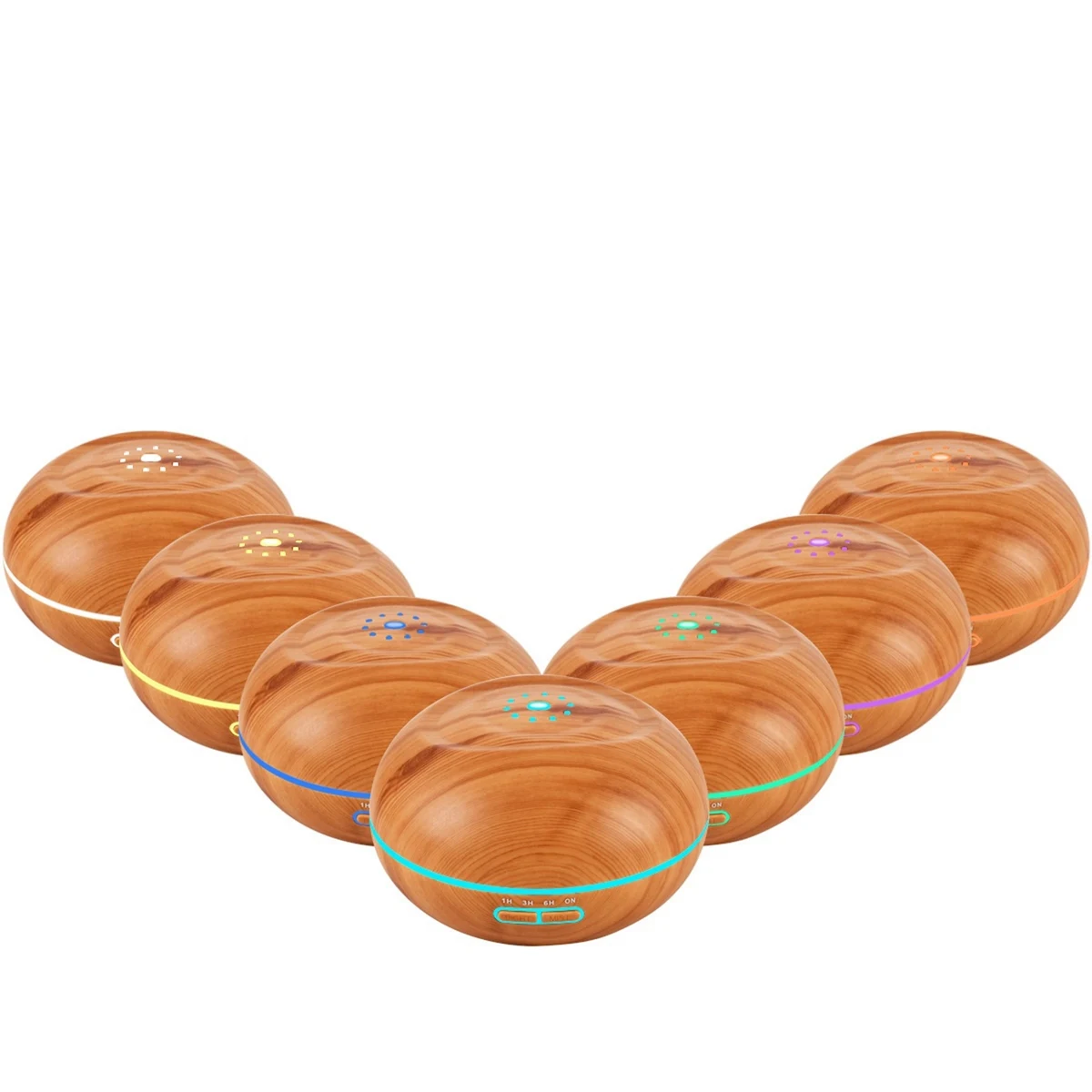 Wood Grain Air Purifier Ultrasonic Aroma Oil Diffuser 1