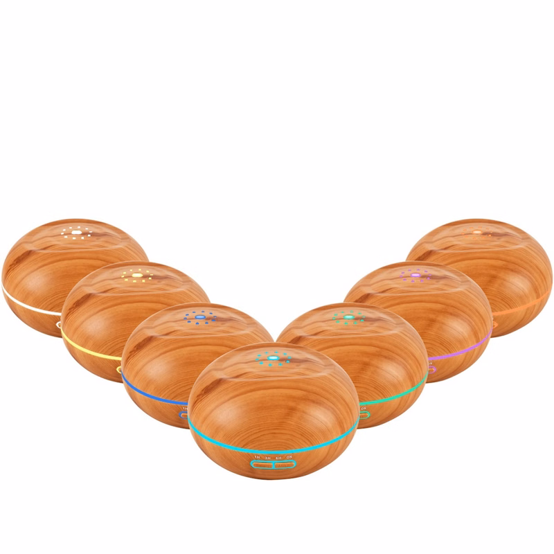 Wood Grain Air Purifier Ultrasonic Aroma Oil Diffuser