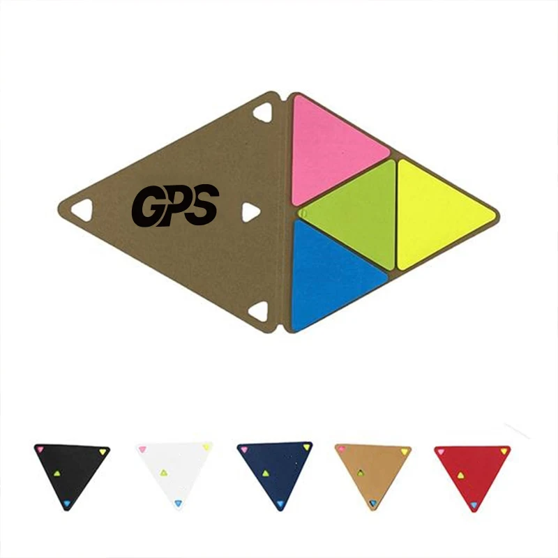 4 1/8 " Triangular Multi-Color Sticky Notes 1