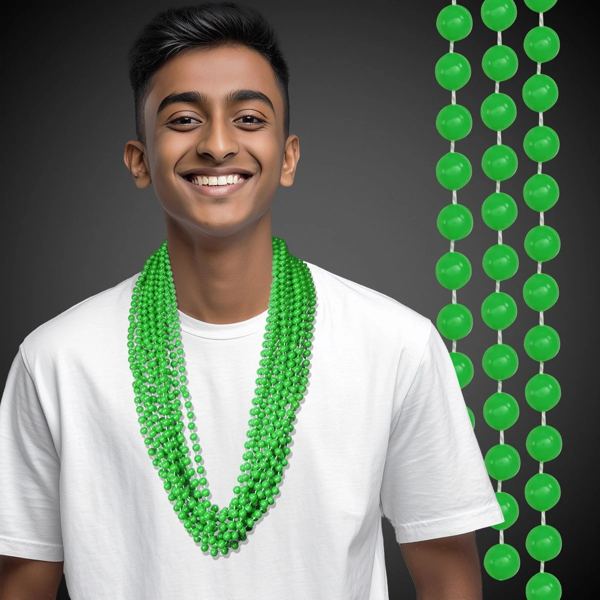 Green Beaded Necklace 1