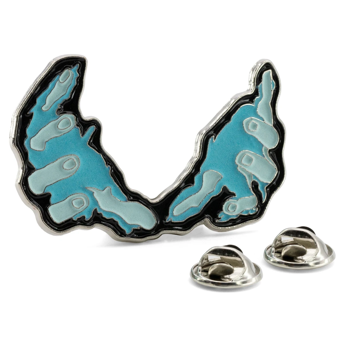 Custom Glow in the Dark Lapel Pin 1