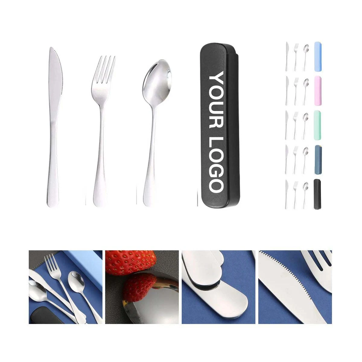 Reusable Stainless Steel Cutlery Set for Travel 1