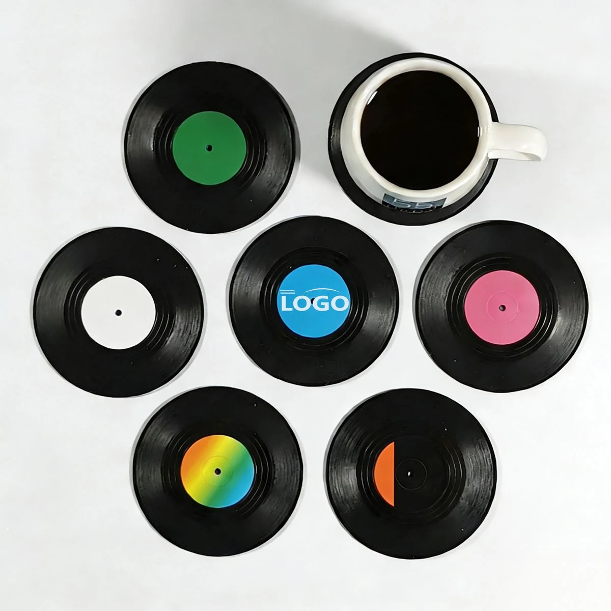 Non-slip Heat-insulated Vinyl Record Placemats 1