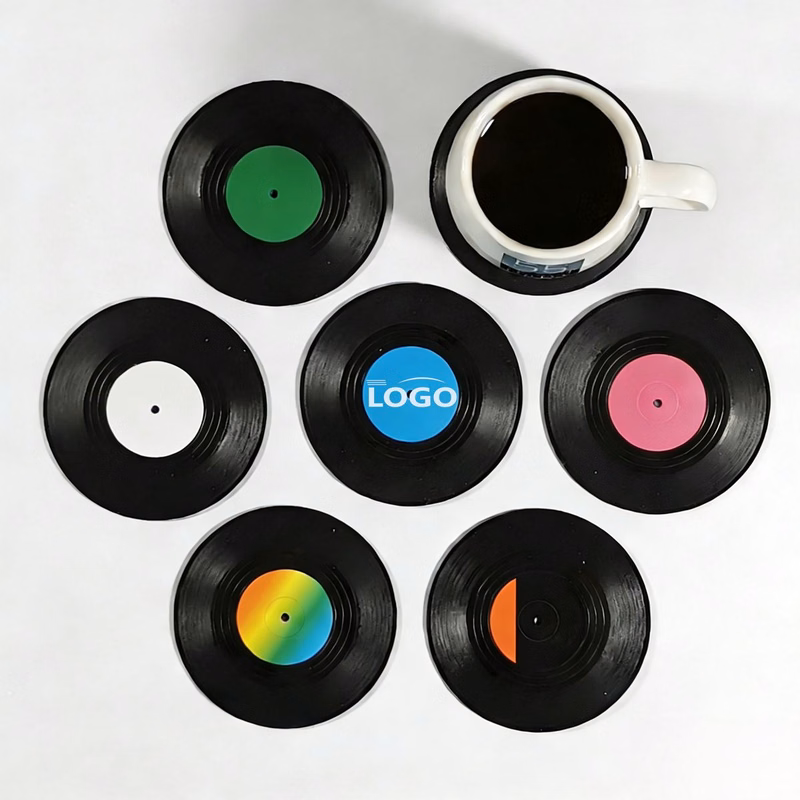 Non-slip Heat-insulated Vinyl Record Placemats