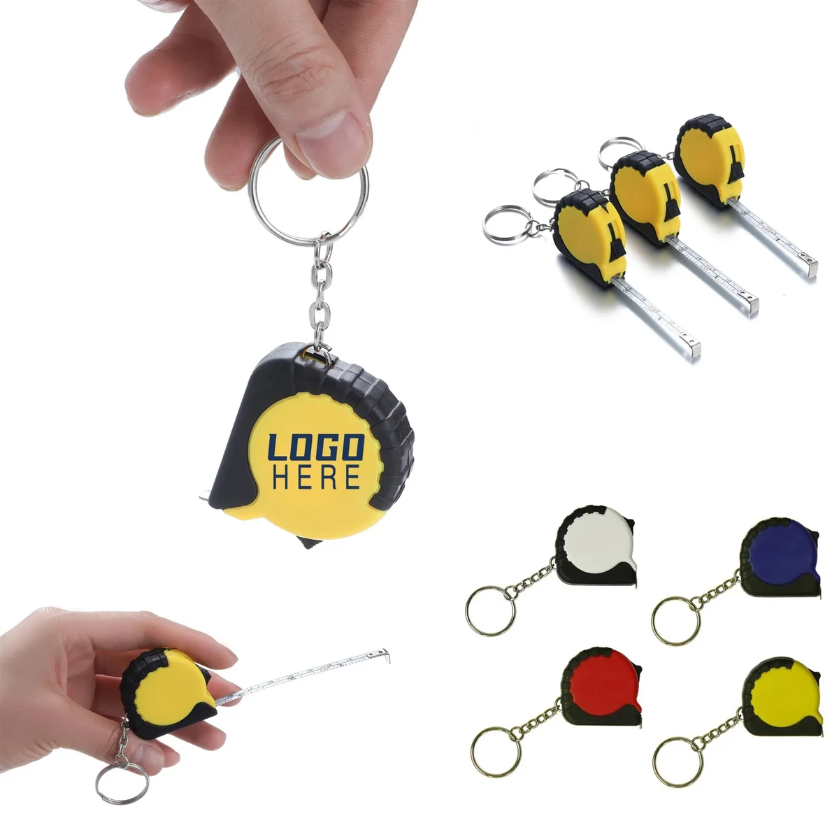3Ft Grip Mini Tape Measure With Keychain 1