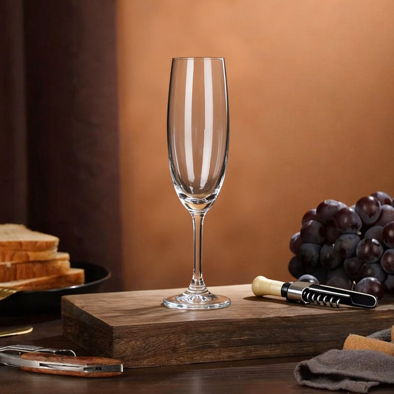190ml Clear Glass Champagne Flutes