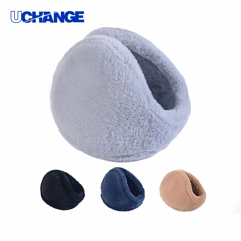 Rabbit Fur Fabric Warm Earmuffs