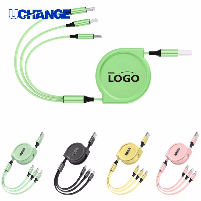 Retractable One Drag Three Charging Cable