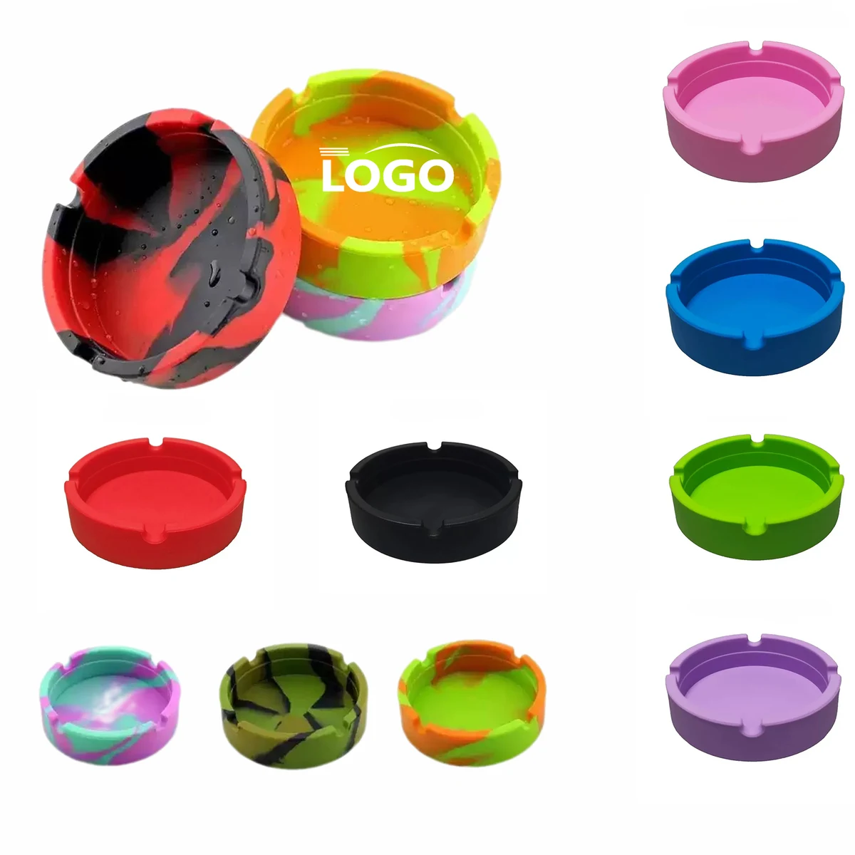 Silicone Rubber Ashtray MOQ 10pcs 1
