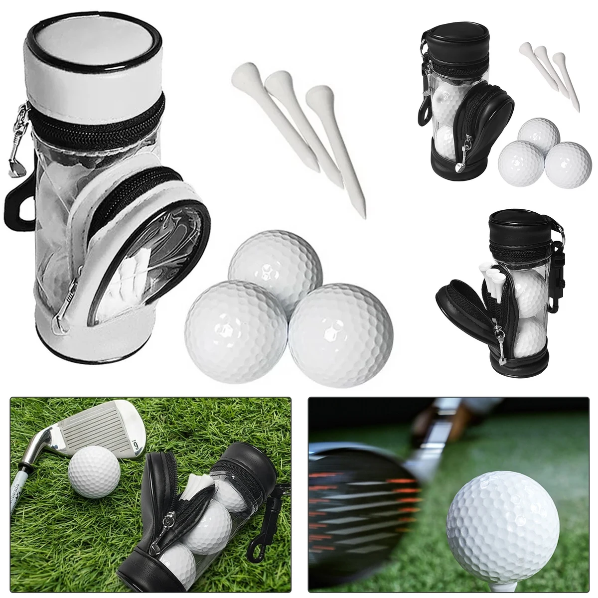 Mini Golf Ball Bag Tee Pack 1
