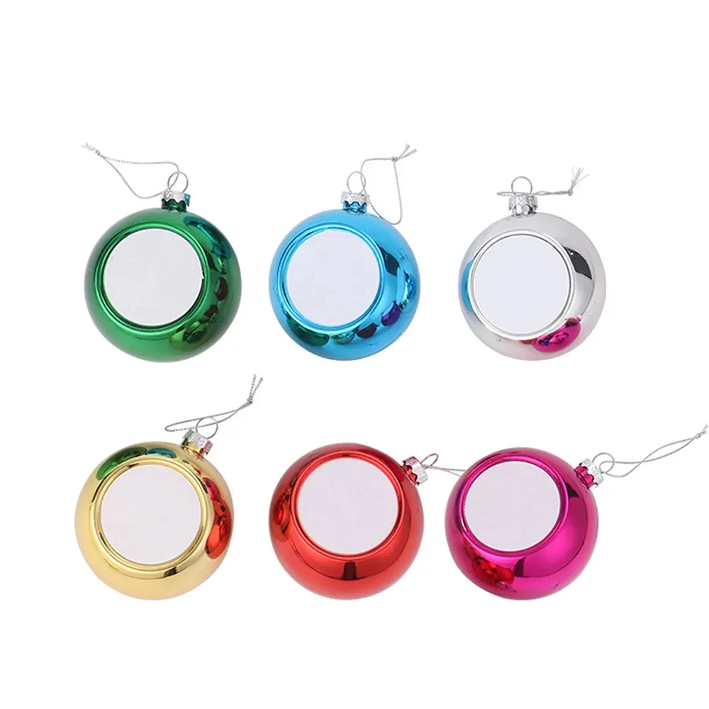 2.4" Heat Transfer Holiday Ball Ornament 1