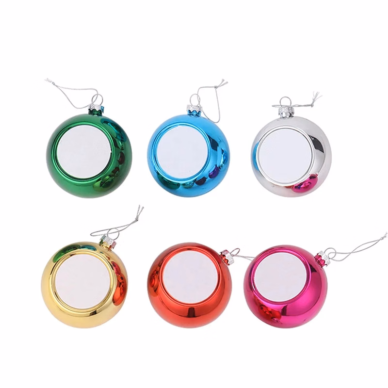 2.4" Heat Transfer Holiday Ball Ornament
