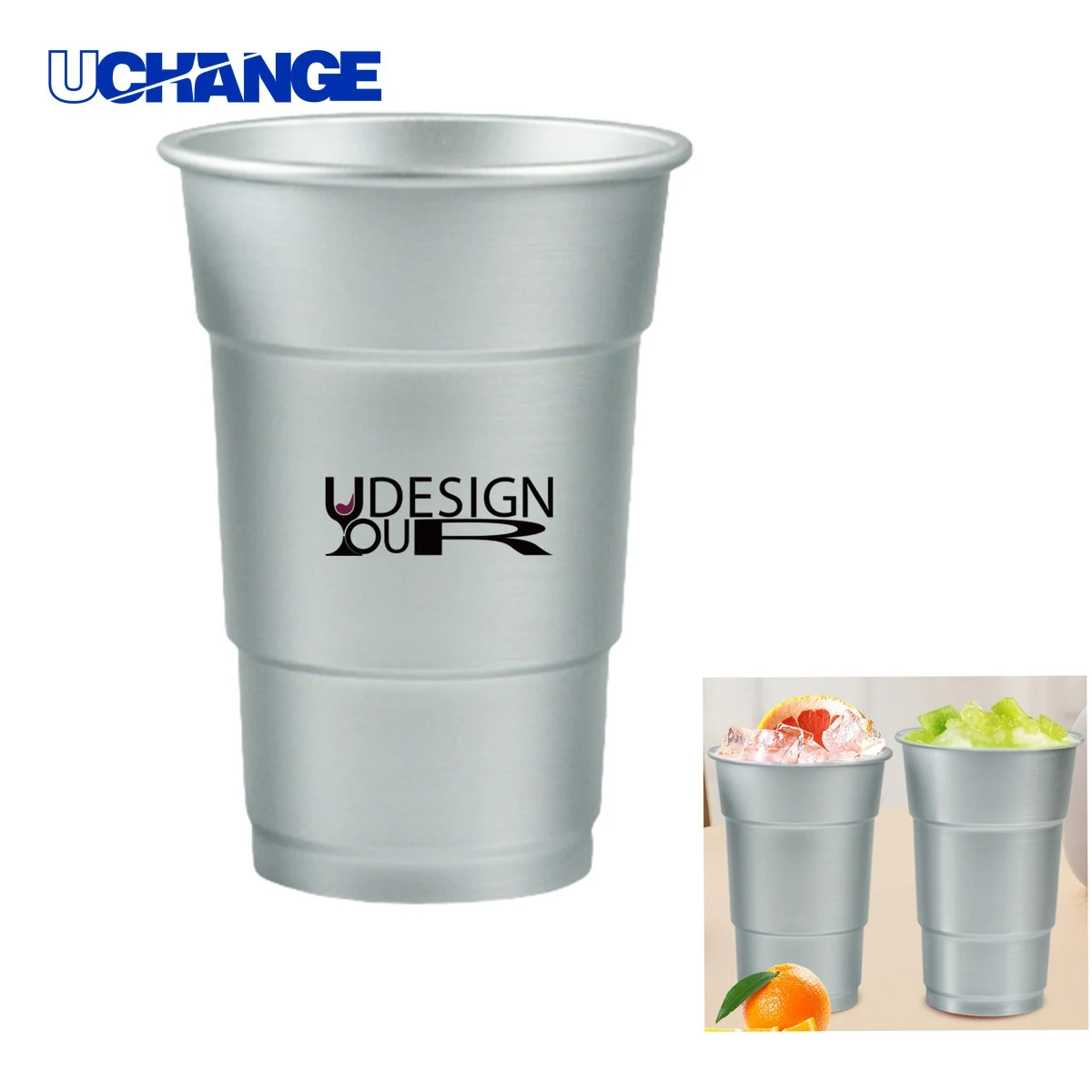 Recyclable Aluminum Bear Cup Container (16oz) 1