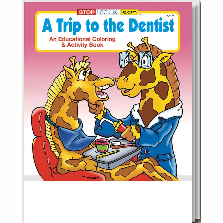A Trip to the Dentist Coloring Books - 16 Pages Ages 3-11