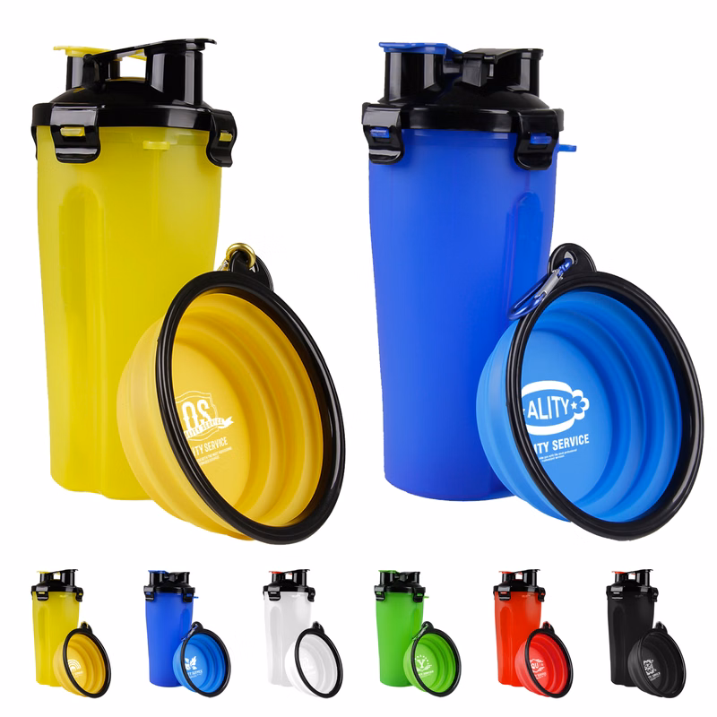A Dual-Purpose Pet Cup For Drinking Water And Feeding