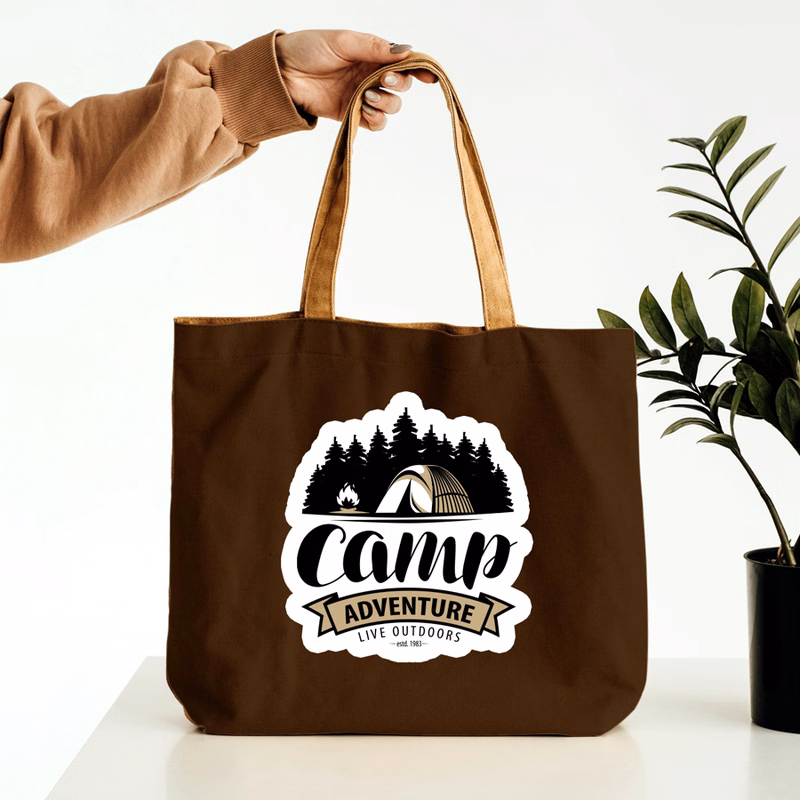 12 oz Cotton Canvas Tote Bag - 13"W x 15"H