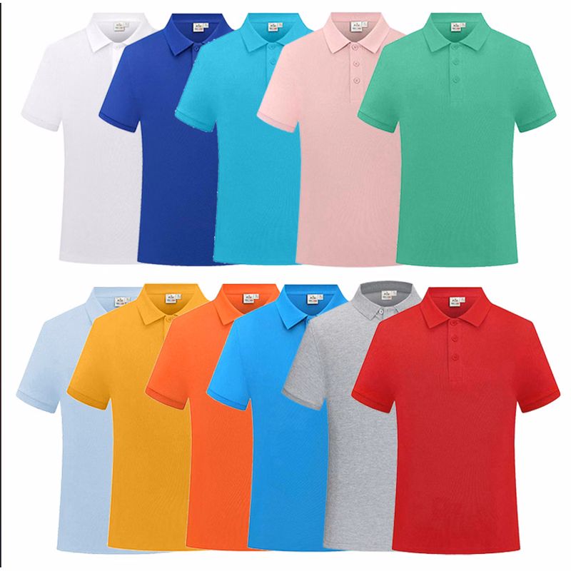 Cotton Breathable Solid Color Lapel Polo
