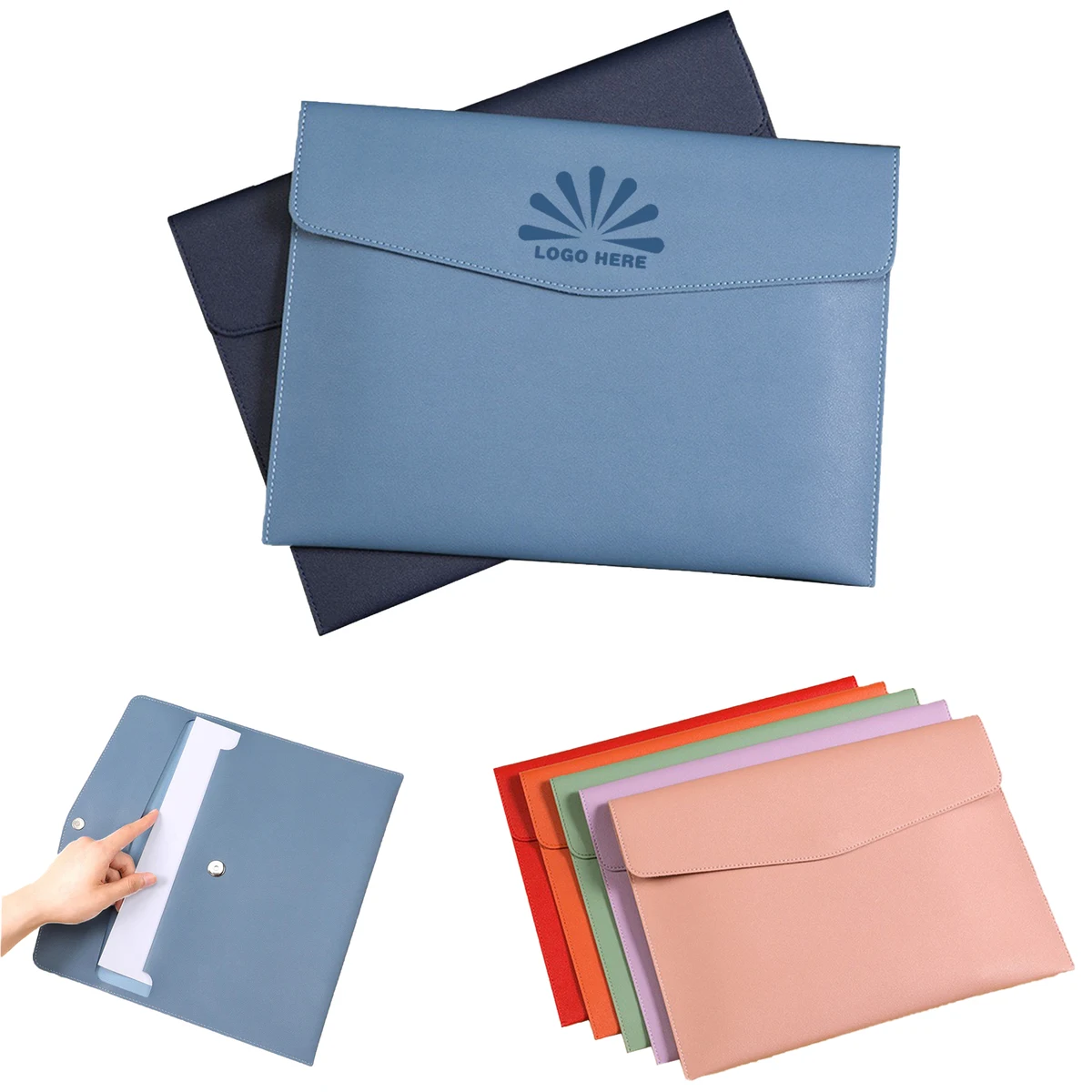 Professional PU Leather A4 Document Folder 1