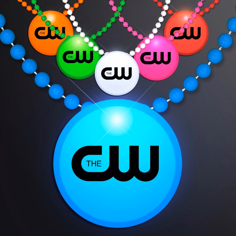LED Circle Badge with Beads