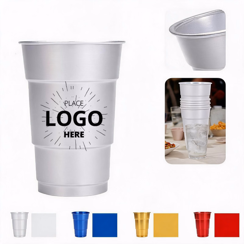 16OZ Camping Party Cold Drink Cups Aluminum Cups