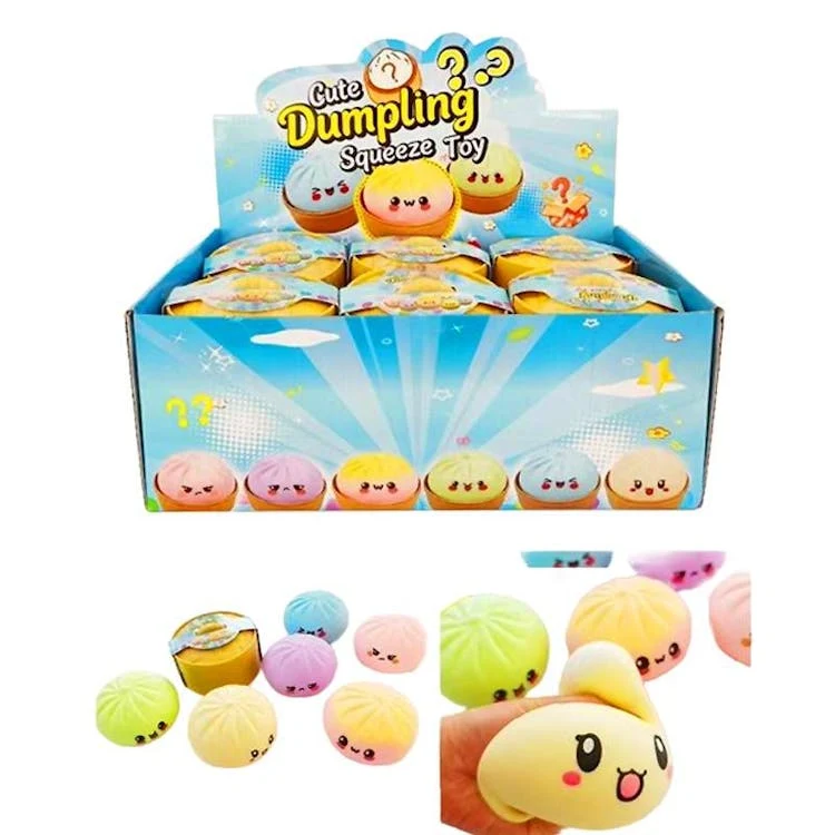 Solid Color Squishy Dumplings - 3.4" 1