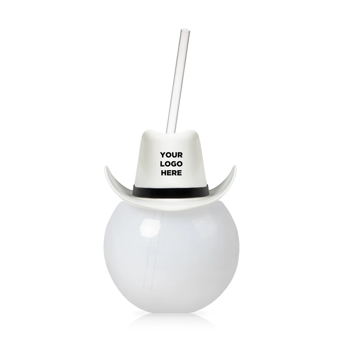 20oz Tumbler Ball Cup with Straw and White Hat(hat not assembled) 1