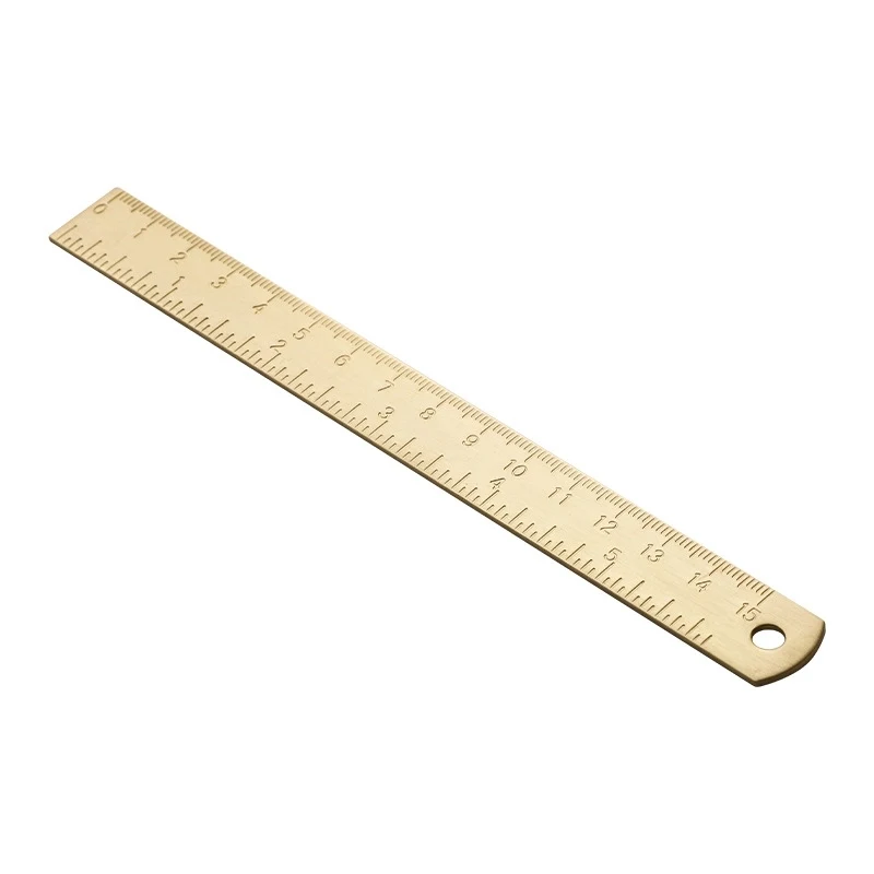 6 inches copper ruler, solid ruler bookmark 1