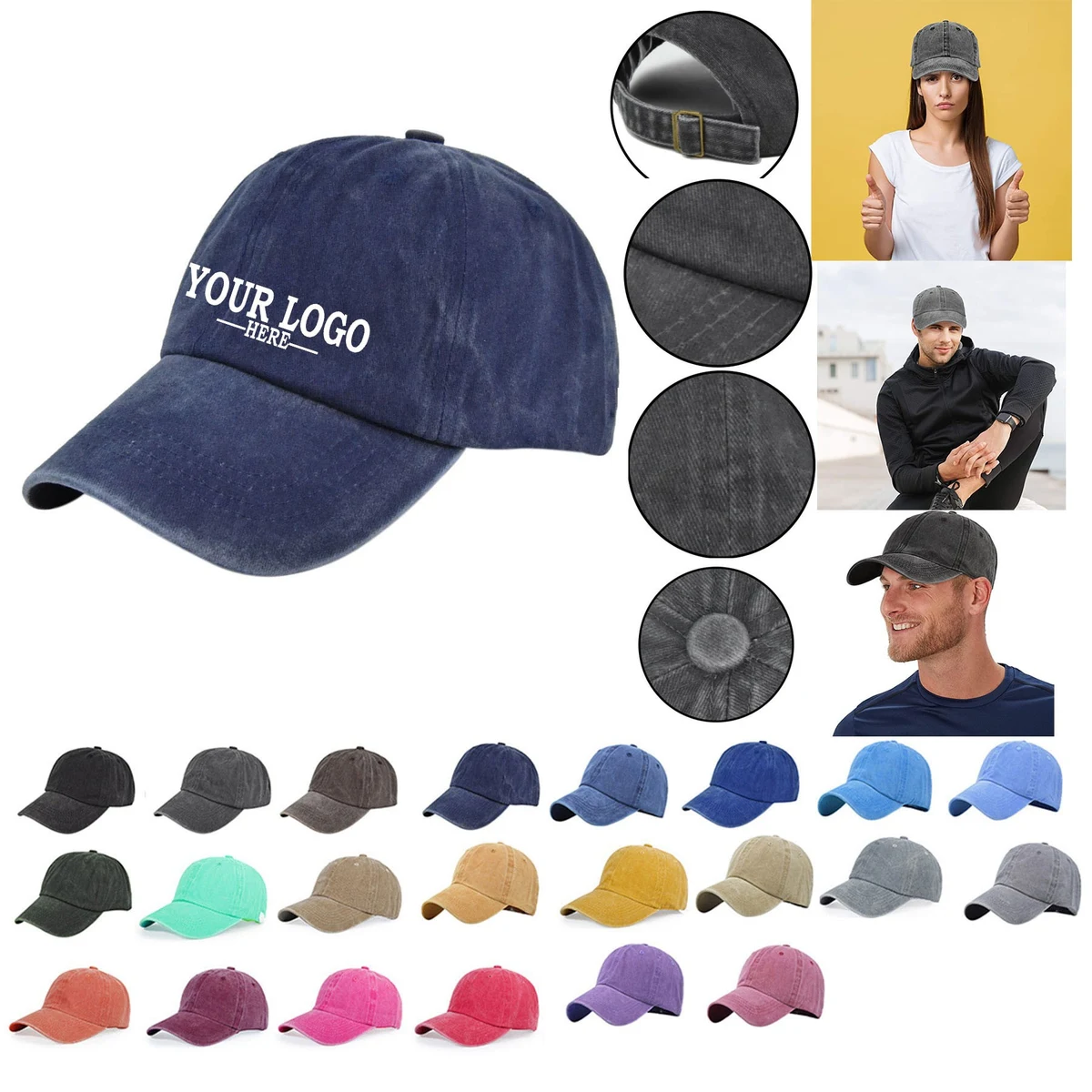 Denim Baseball Hat 1