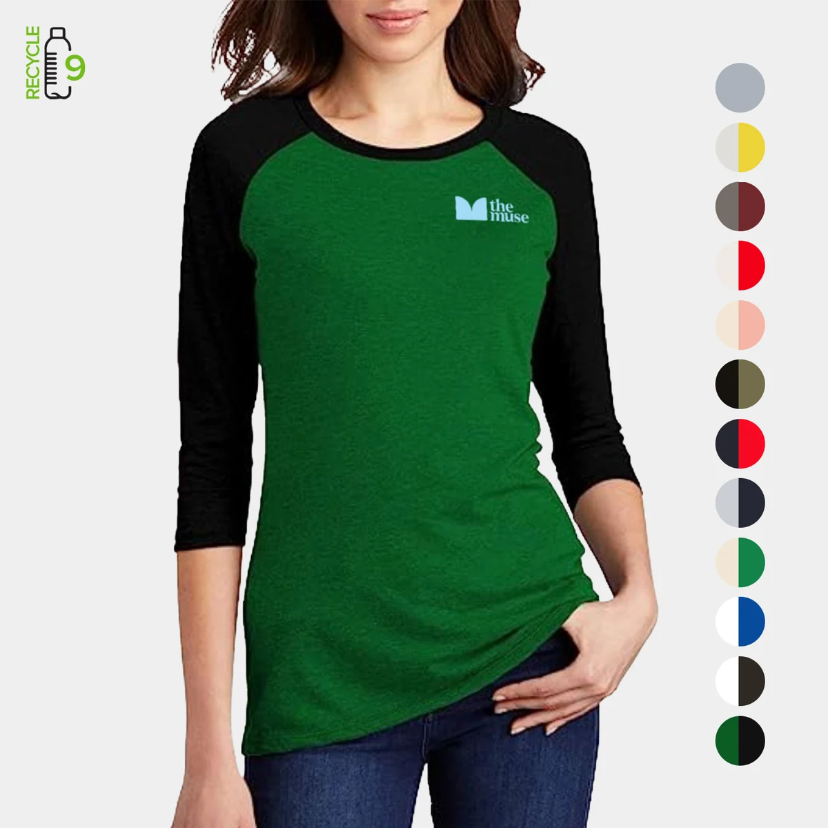 REPREVE® - Women's rPET Performance Baseball Jersey 1
