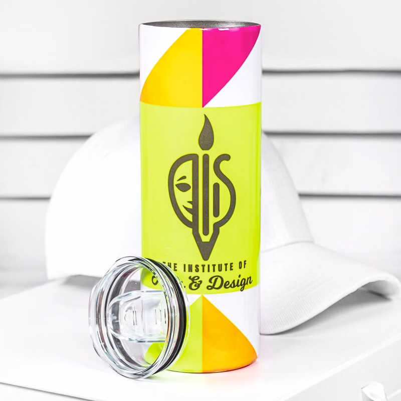 20 Oz. Custom Printed Fluorescent Neon Stainless Steel Tumblers