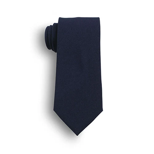57" Dark Navy Blue Polyester Poplin Uniform Tie 1