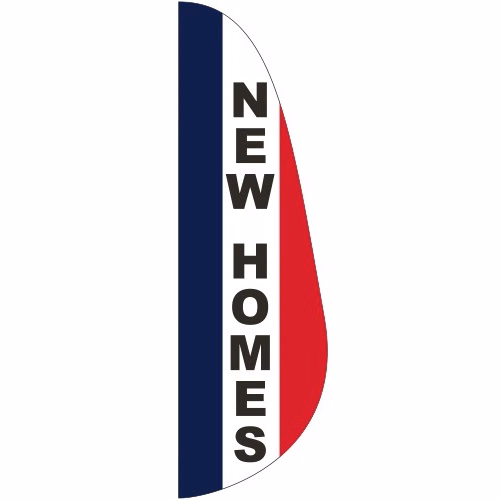 "NEW HOMES" 3' x 10' Message Feather Flag