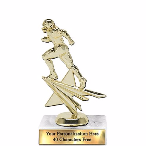 Trophy: 7", 2x3 white marble base, Star Figure Foo