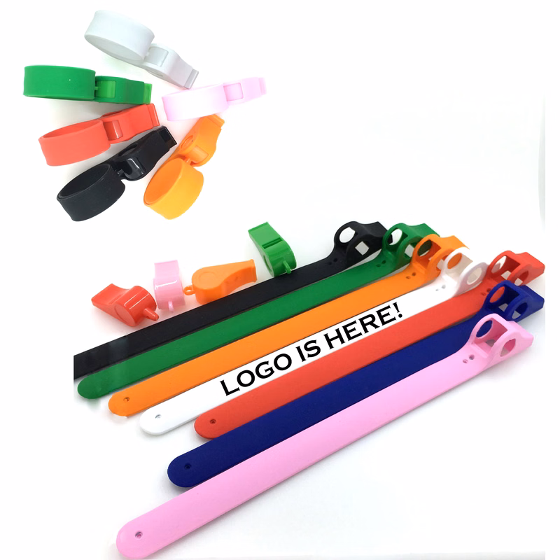 Silicone Slap Band Whistle
