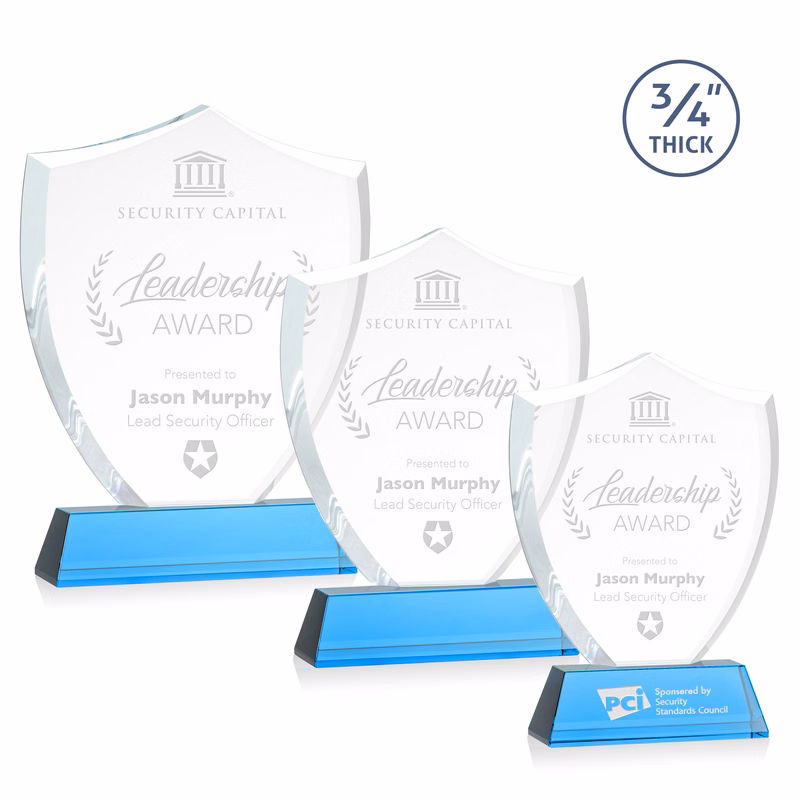 Scudo Shield Award on Newhaven - Sky Blue