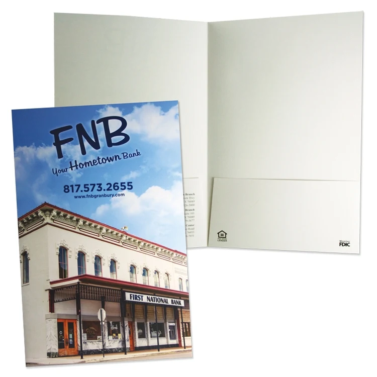 Legal Size Presentation Folders Full Color Printed 1