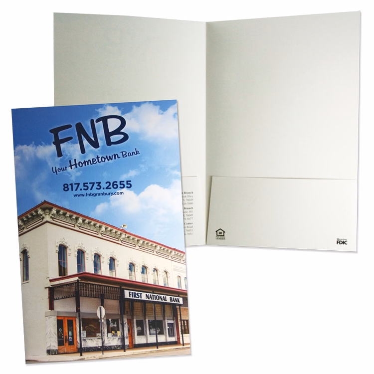 Legal Size Presentation Folders Full Color Printed