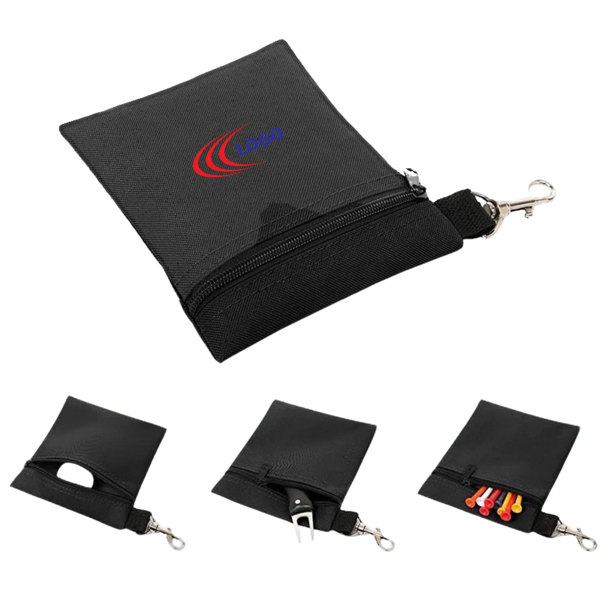 Portable Golf Waist Bag Nylon Ball Cover Tool Kit 1