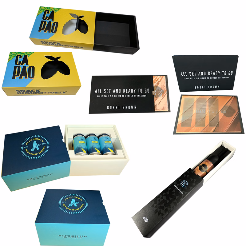 Custom Printed Full Color Slider Soft Touch Luxury Gift Box - Custom-Sized