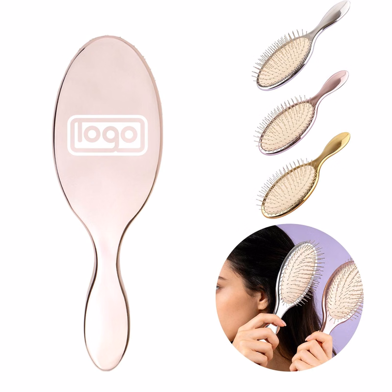 Electroplated Cushion Silver Pin Hair Brush