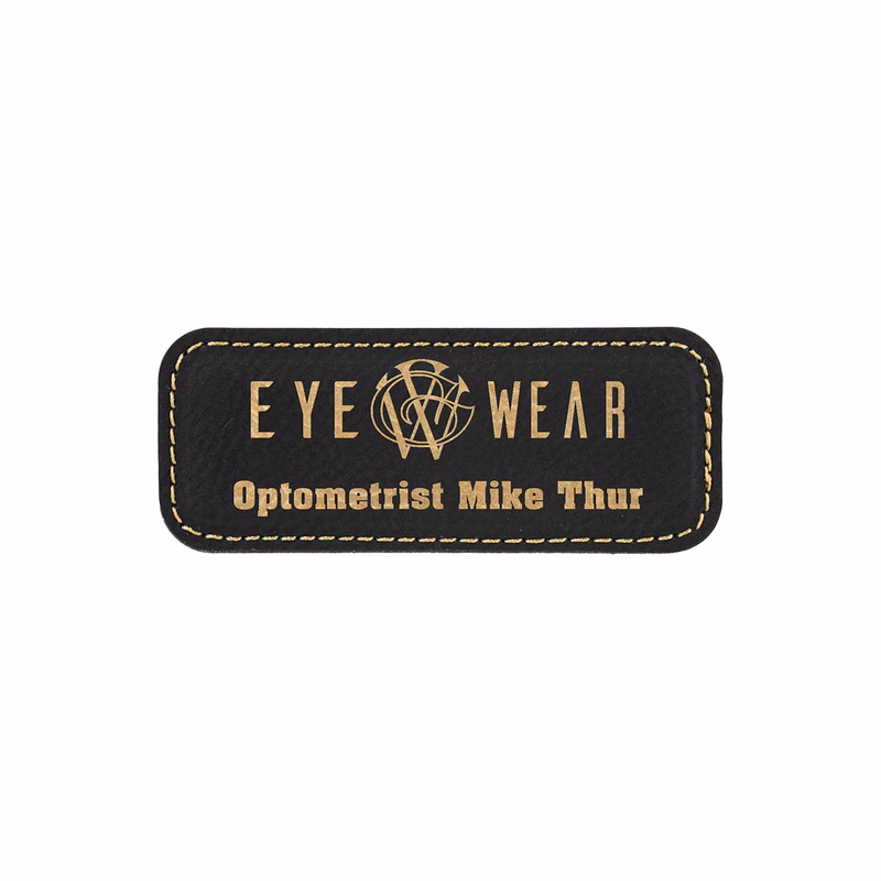 Rawhide Leatherette Badge w/ Magnet