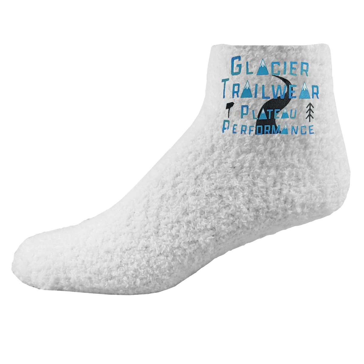 Fuzzy Feet Slipper Socks with Oversized DTF 1