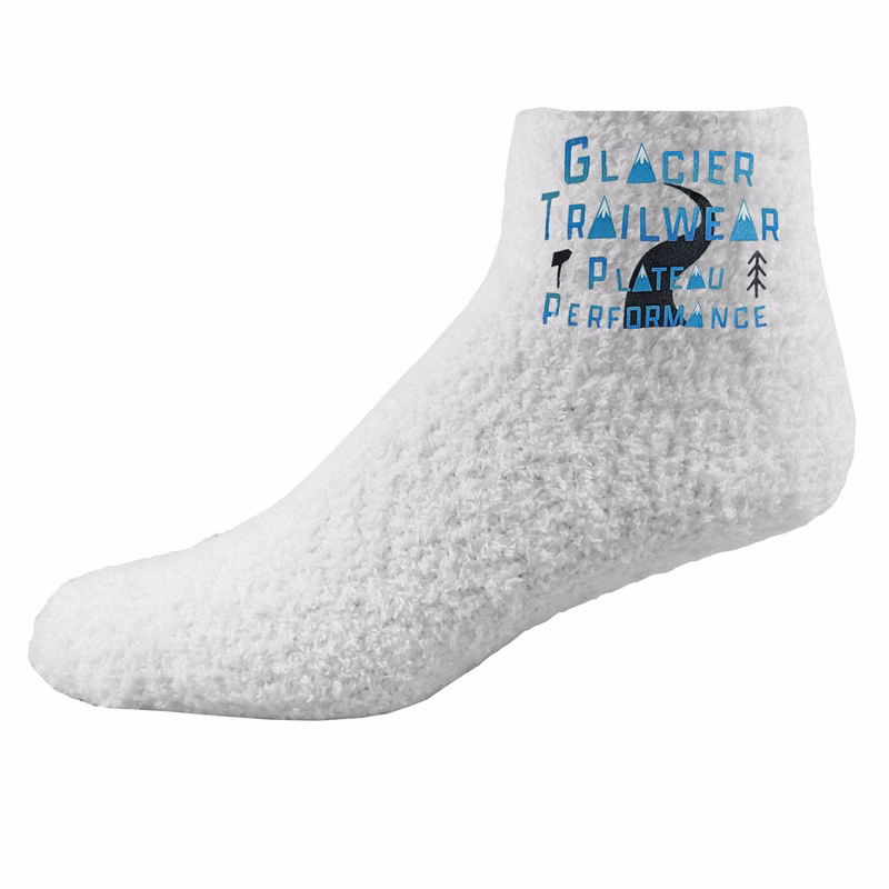 Fuzzy Feet Slipper Socks with Oversized DTF