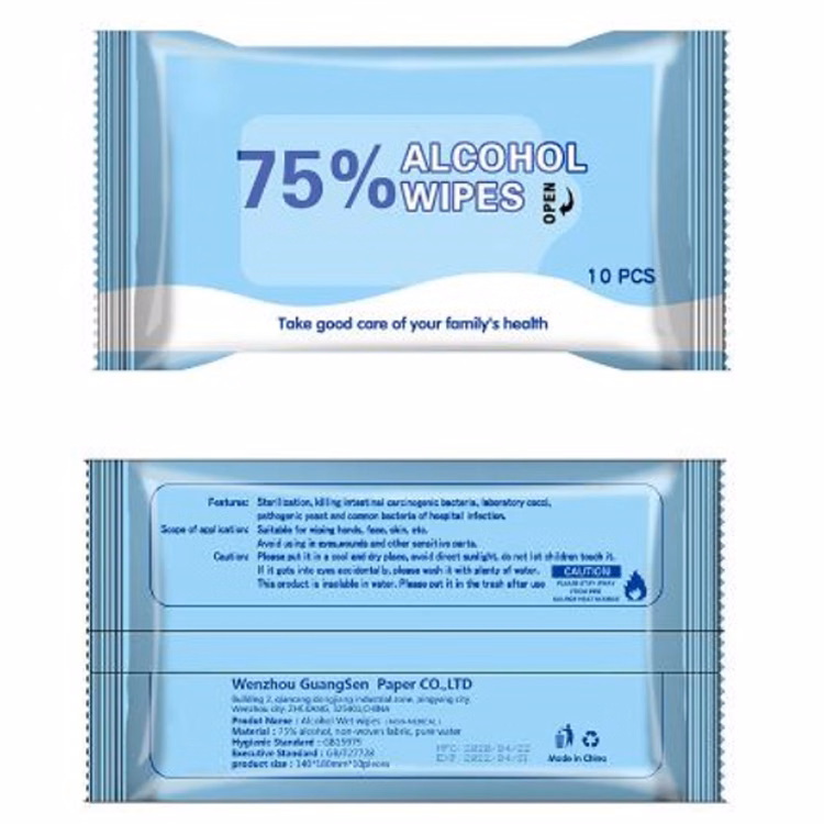Disposable Clean Wipes 75% Wipes CLEAN