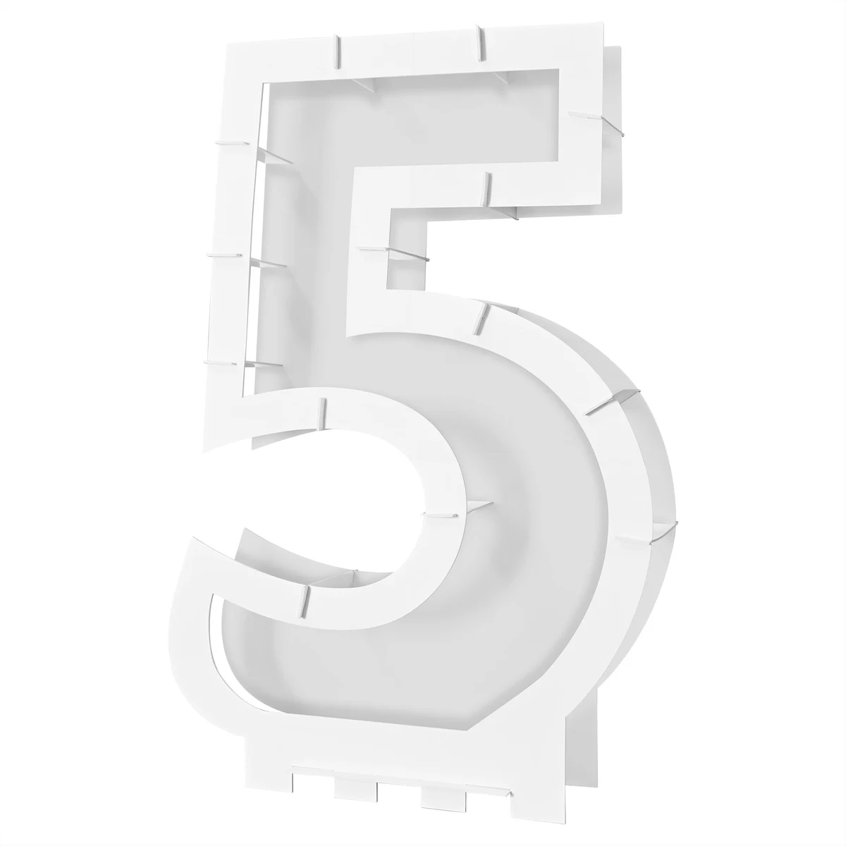 Balloon Mosaic Number "5" Frame 1