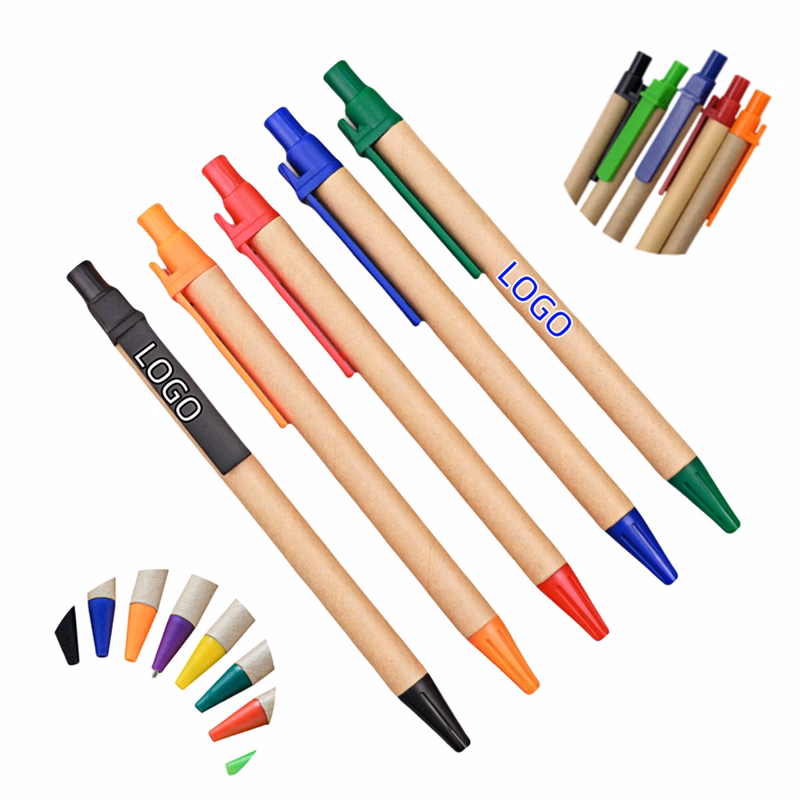Eco-friendly Ballpoint Pen with Paper Tube