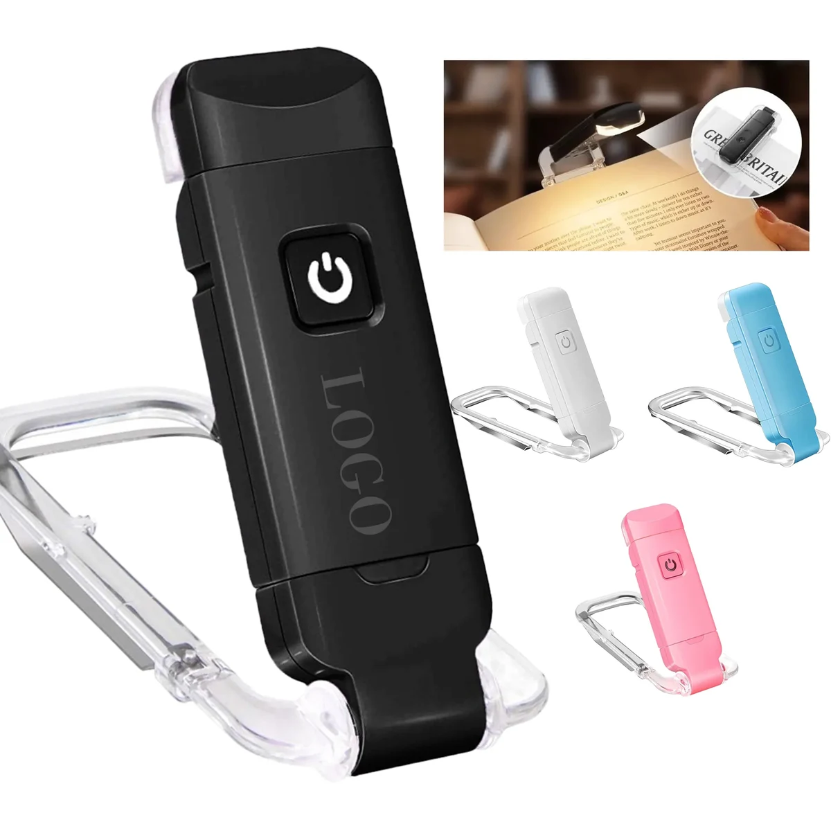 MOQ 20 LED Clip On Reading Light USB Rechargeable 1